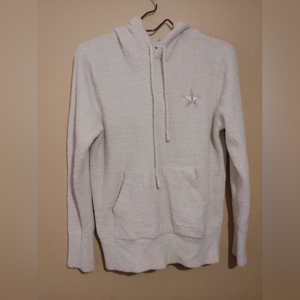 Jeffree Star Cosmetics Orgy Collection White Teddy Pullover Hoodie Size Small